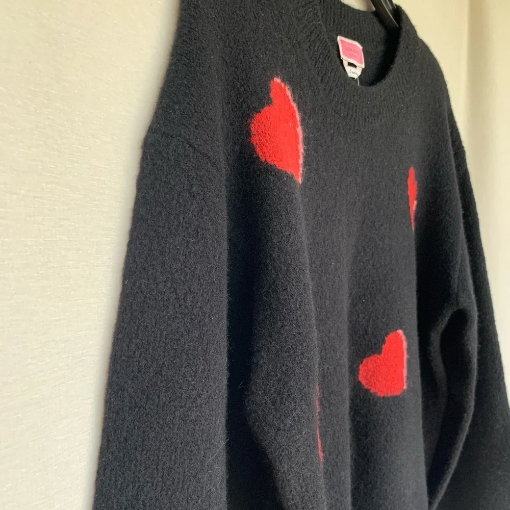 Kate Spade Heart Pop Wool blend Knit Sweater - Style K6671
